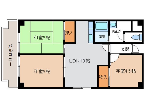 レジデンスムラタの物件間取画像